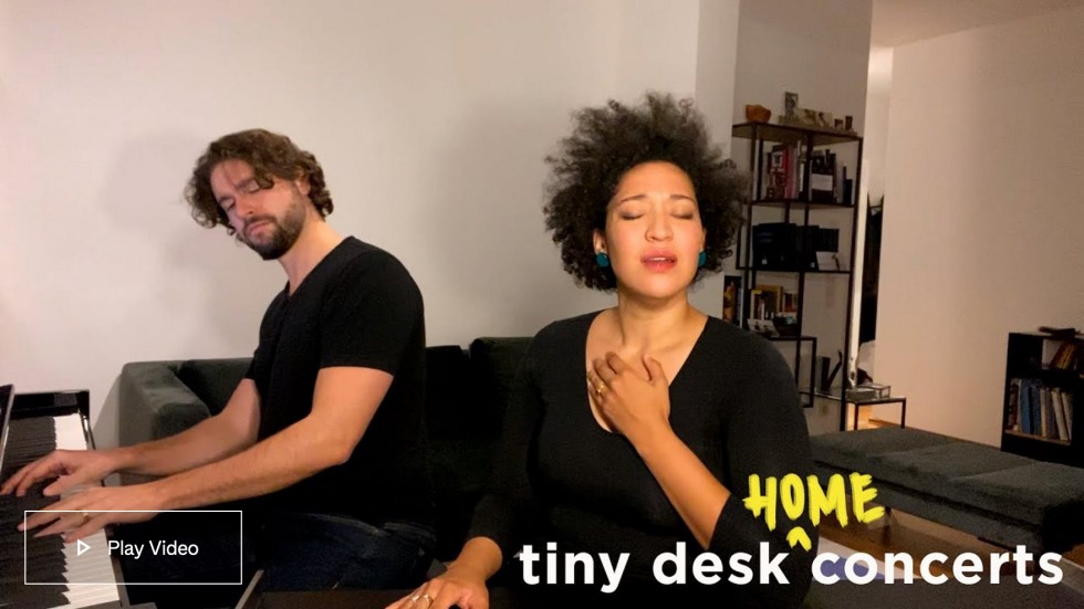 Opening frame of Julia Bullock Tiny Desk Concert video